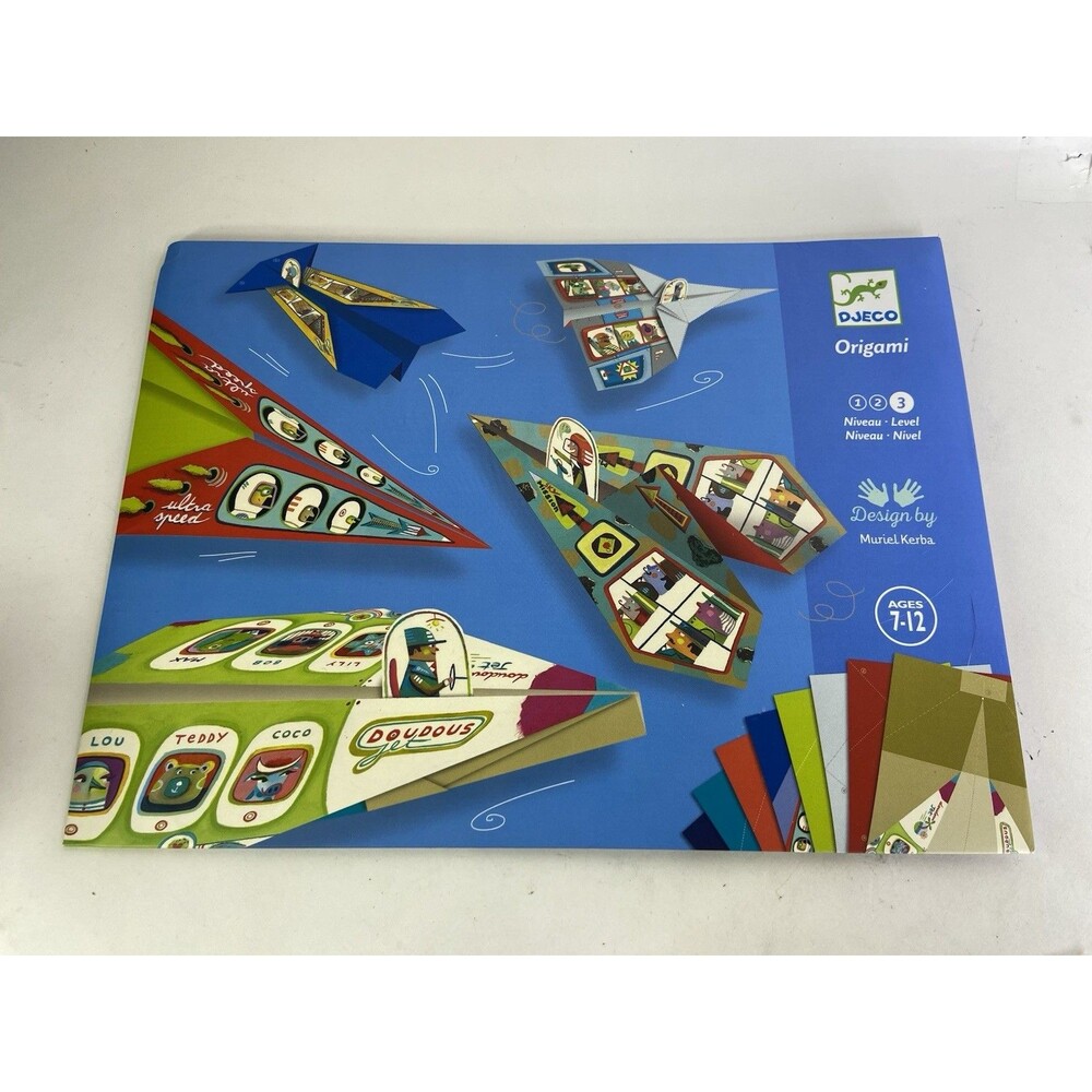 Djeco Origami Level 3 Airplanes Paper Planes Craft NEW